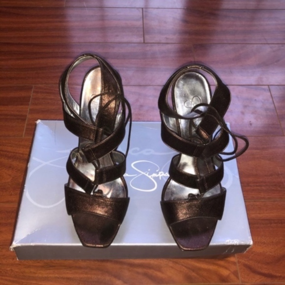 Jessica Simpson Scilla Bronze Heels